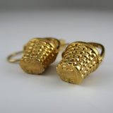 Vermeil Measuring Basket Earrings