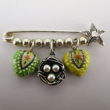 Star Charm Pin with Beads