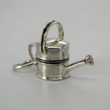 Silver Banded Watering Can Charm