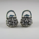 Acorn Basket Post Earrings