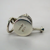 Silver Banded Watering Can Charm