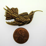 Long Billed Curlew Bird Brass Pin