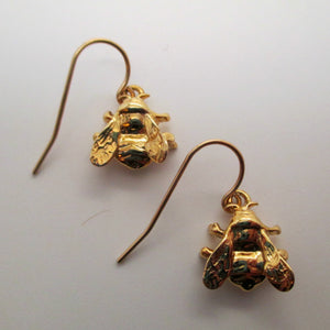 Vermeil Bee Earrings