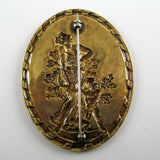 Artemis Diana Cupid Art Nouveau Brass Pin