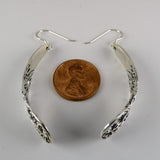 Casual Elegance Sterling Silver Scroll Design Earrings