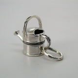 Silver Banded Watering Can Charm