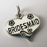 Bridesmaid Heart Charm